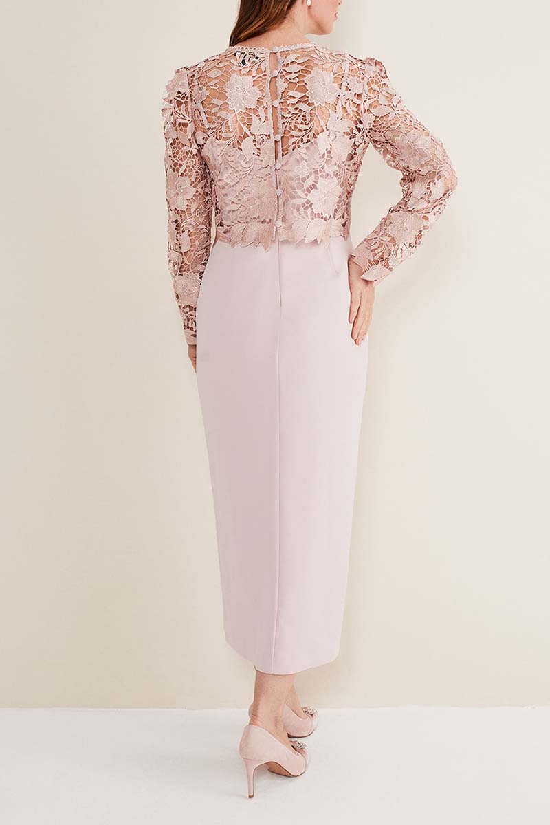 Sheath/Column Two Piece Pink Mother of the Bride Dress QM3194