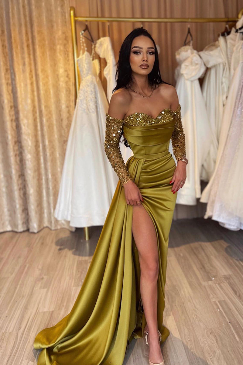 Beautiful long sleeve prom dresses sales