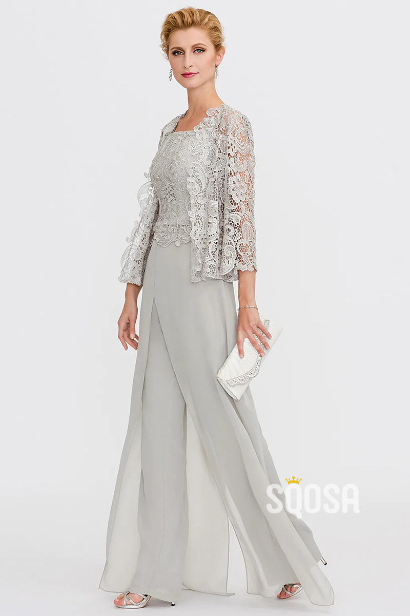 Pantsuit / Jumpsuit Mother of the Bride Dress Plus Size QM3080