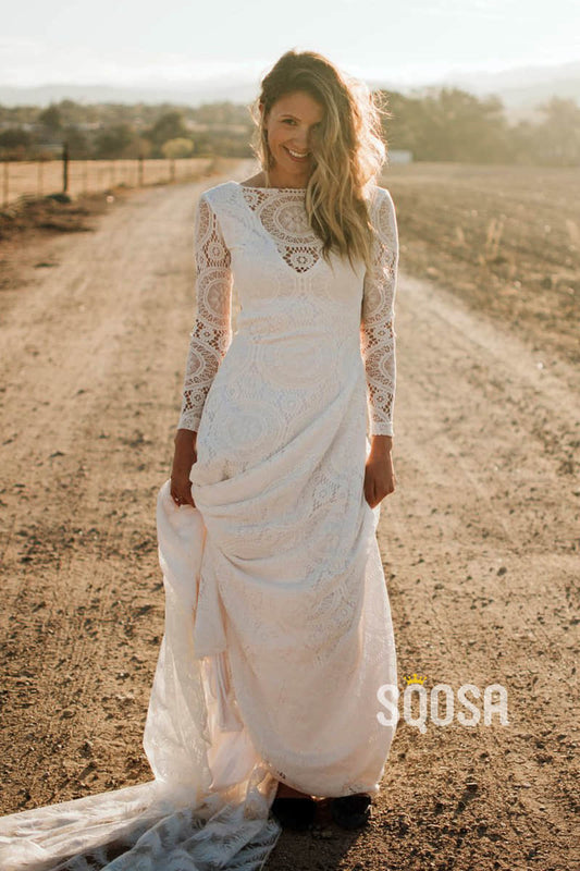 Boho Wedding Dresses – tagged Court Train – SQOSA