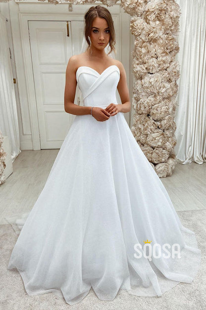 Sweetheart Tulle Ballgown Wedding Dress QW2603|SQOSA