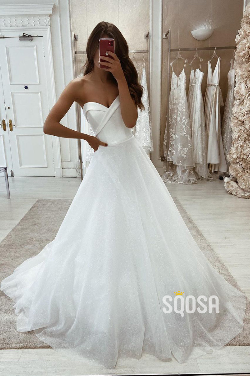 Sweetheart Tulle Ballgown Wedding Dress QW2603|SQOSA