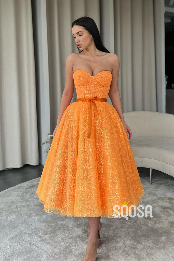 Sweetheart Sash A-line Short Prom Dress Vintage Homecoming Dress QS2367|SQOSA