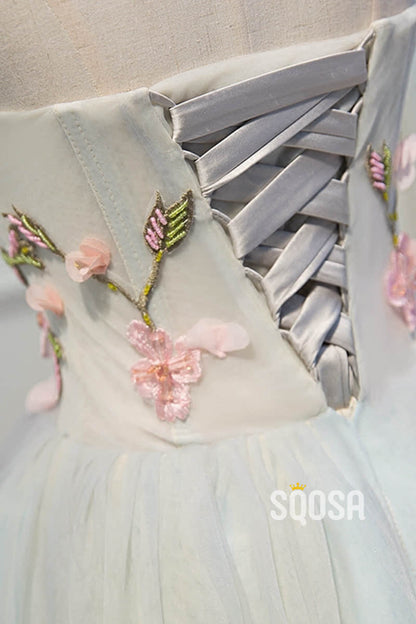 A-line Sweetheart Appliques Cute Homecoming Dress Short Prom Dress QS2102|SQOSA