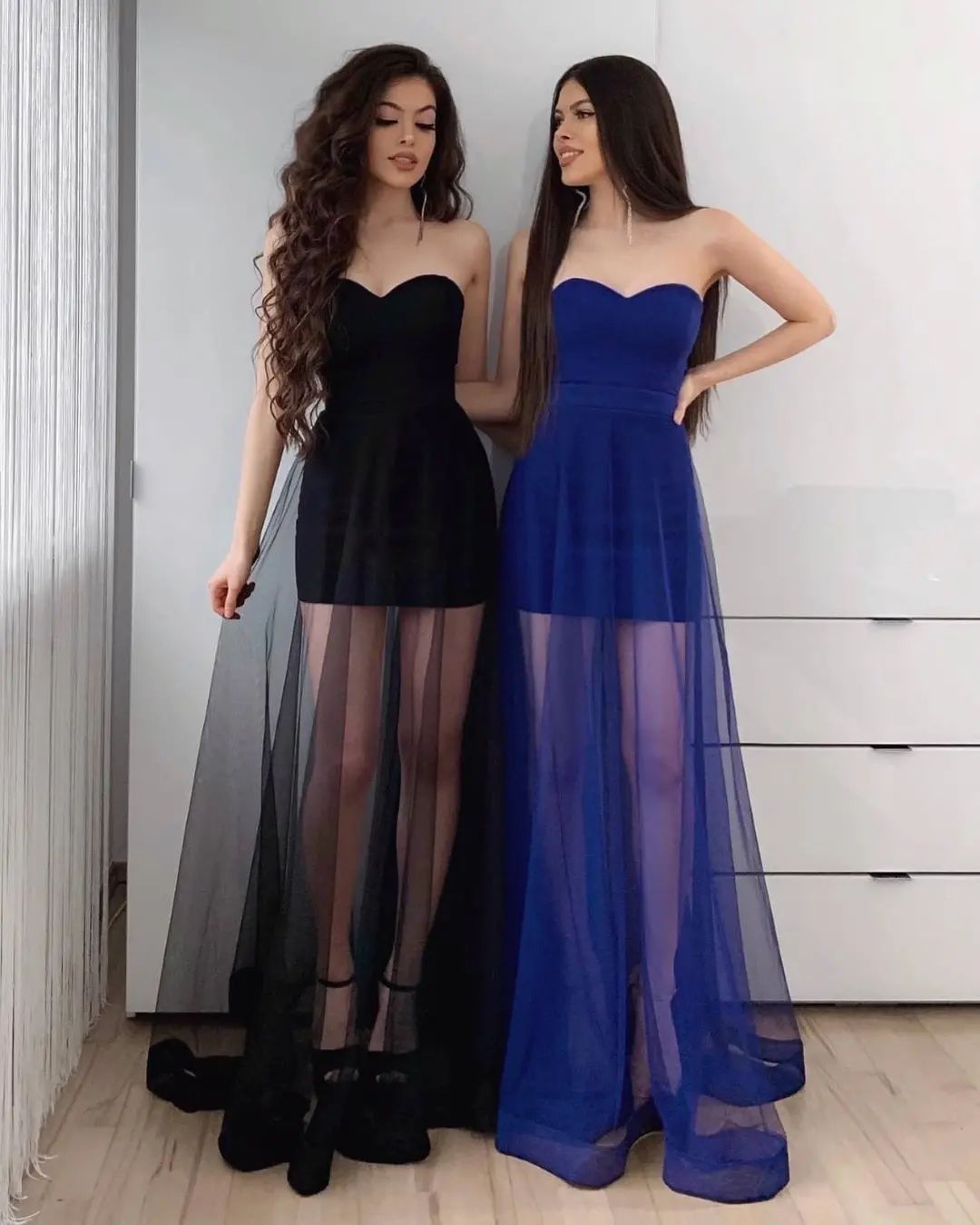 Sweetheart See Through Long Prom Party Dress QP3017